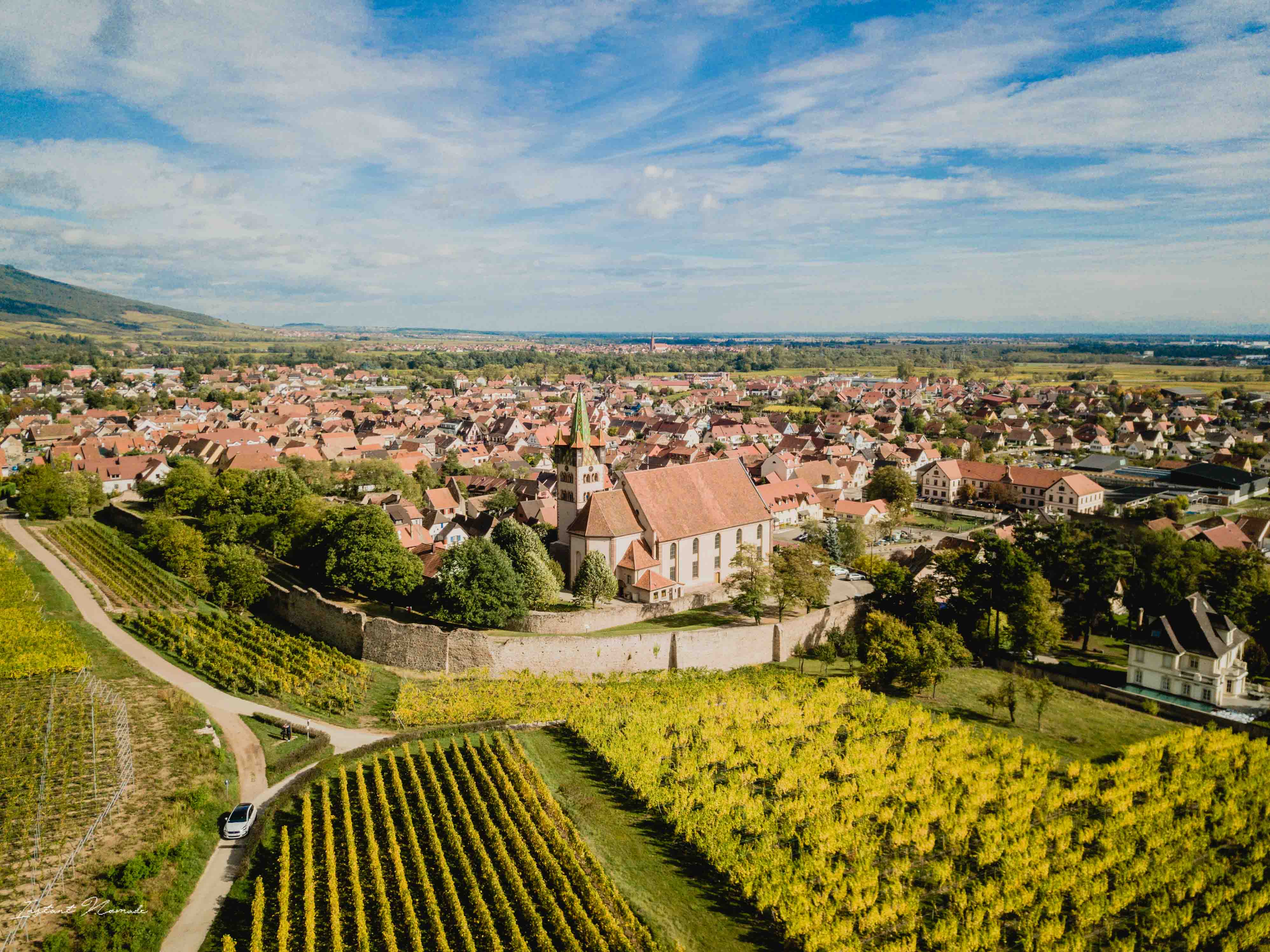 vue drône chatenois alsace