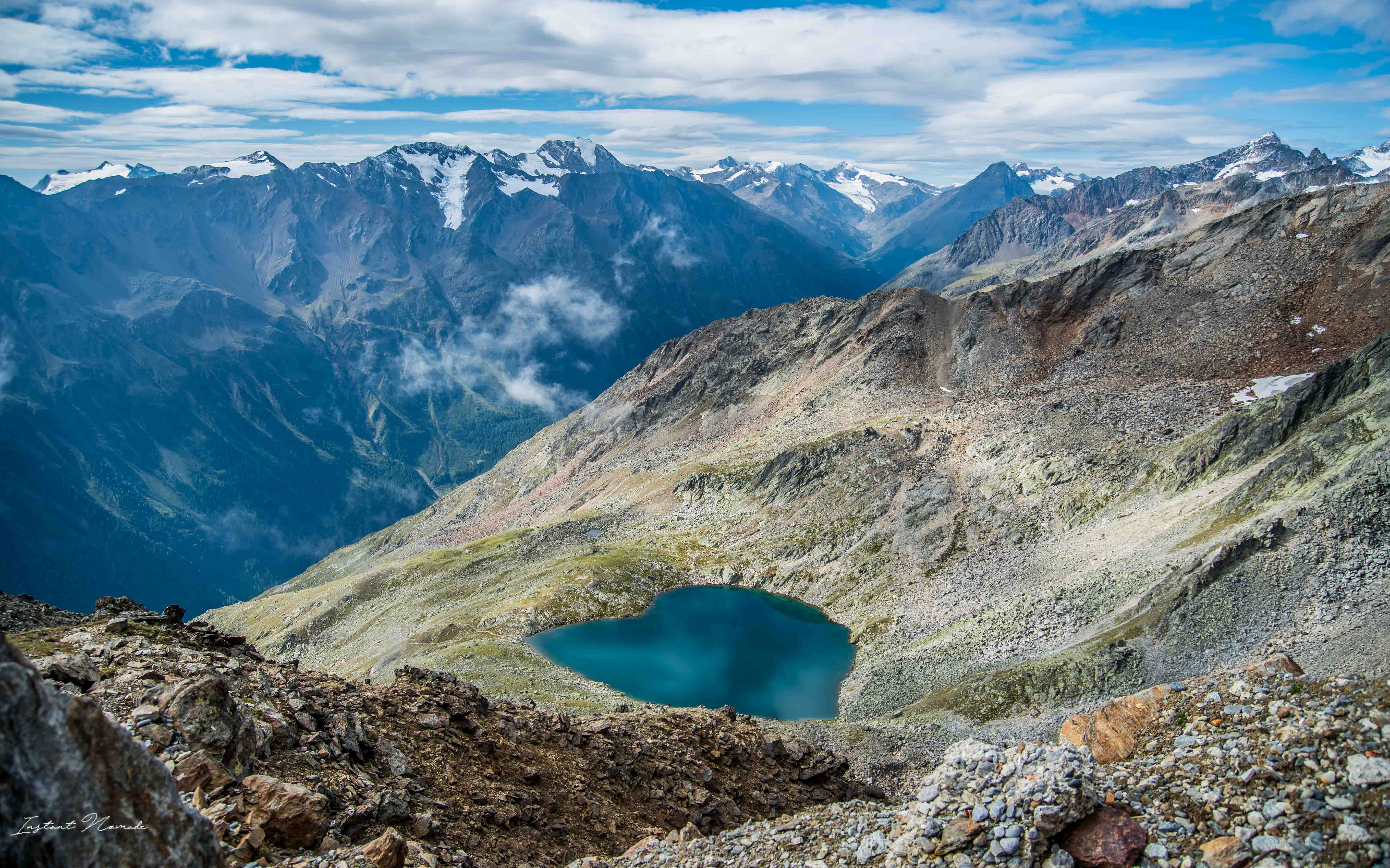 vue drone montagne autriche