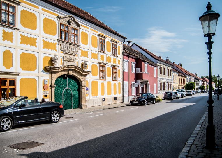 maison colorée rust autriche