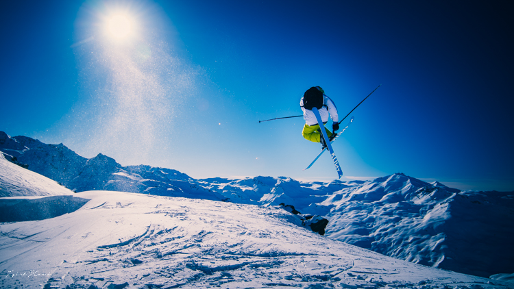 saut ski montagne alpes