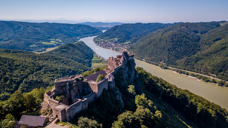 vue chateau aggstein autriche