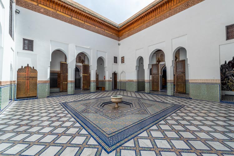 patio musée du tapis marrakech