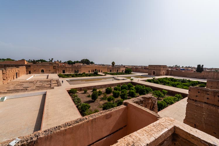 terrasse palais el badi marrakech