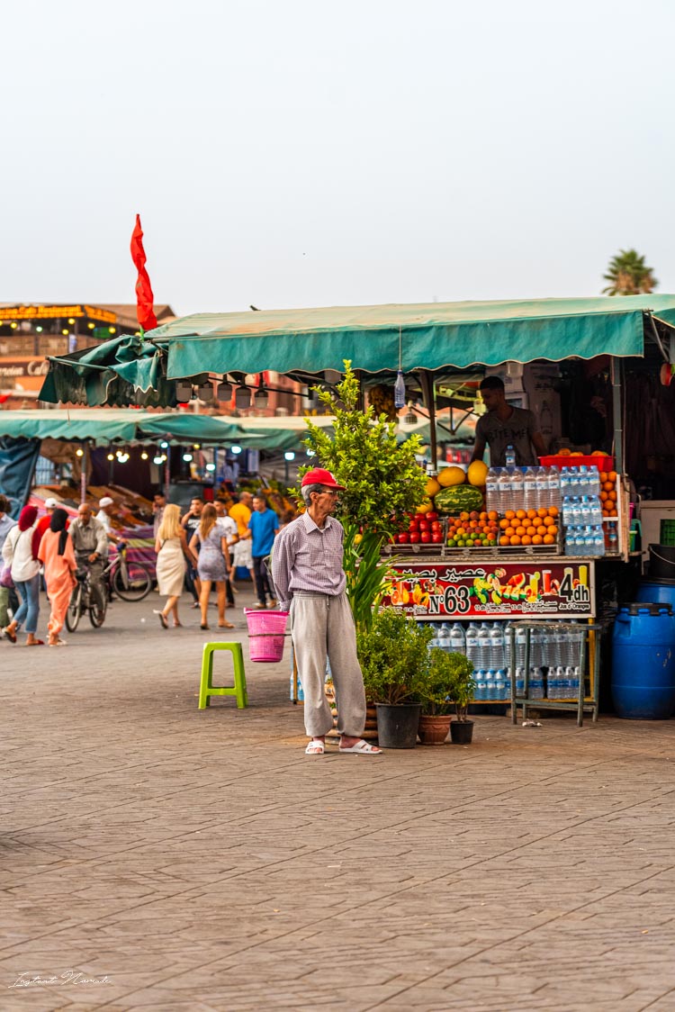 vendeur place jemaa el fna marrakech