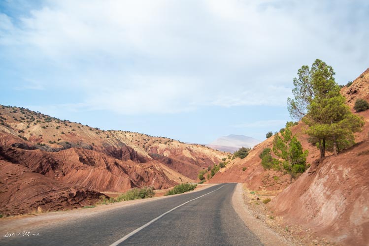 route paysage maroc