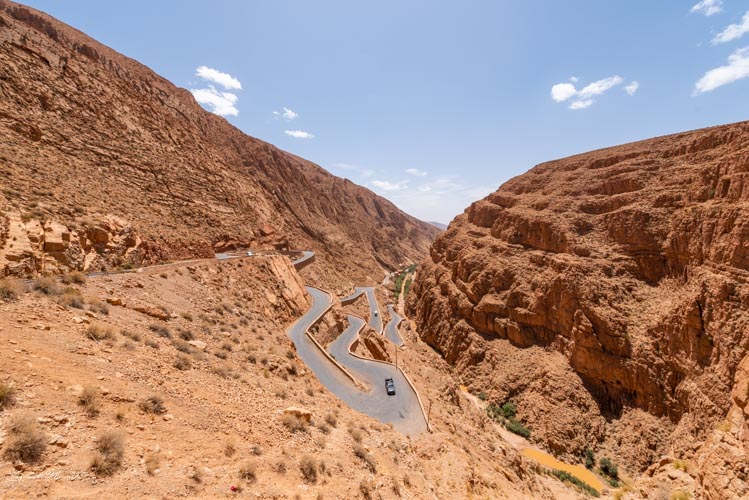 lacets route gorges dadès