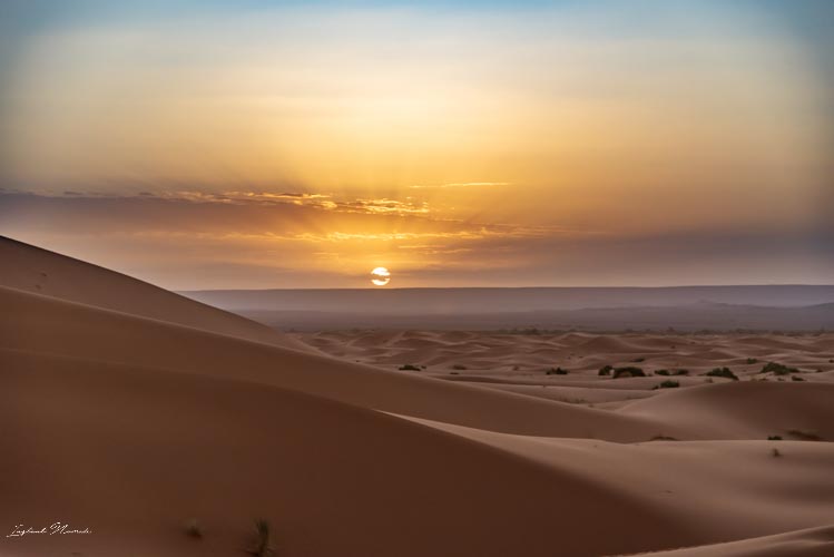 lever de soleil désert maroc