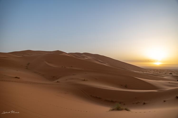 soleil désert maroc
