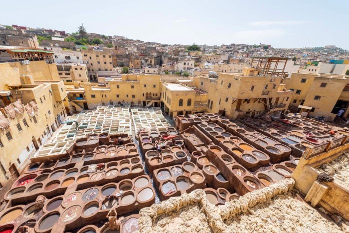 couleur tannerie chouara fez