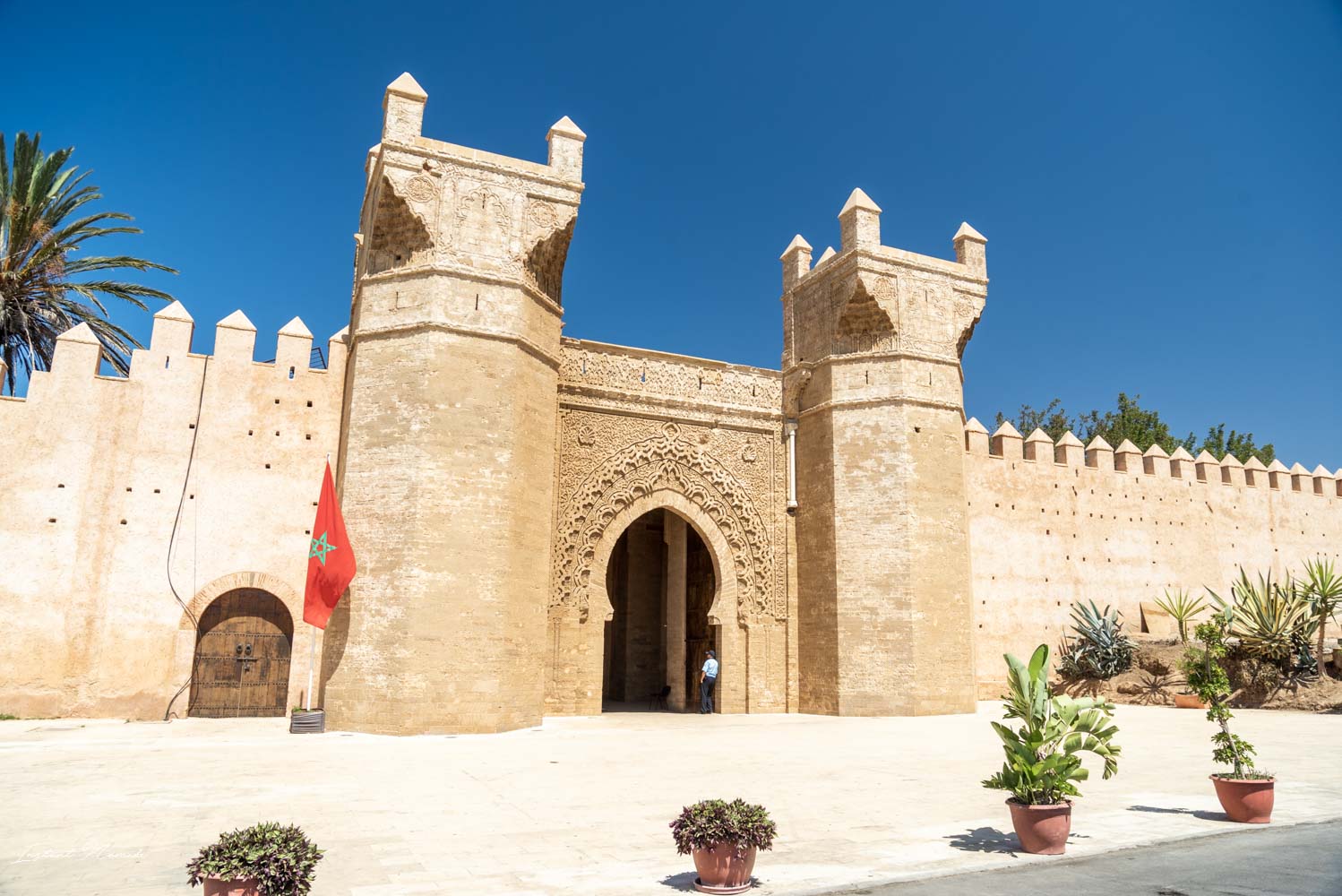 entrée nécropole chellah rabat maroc