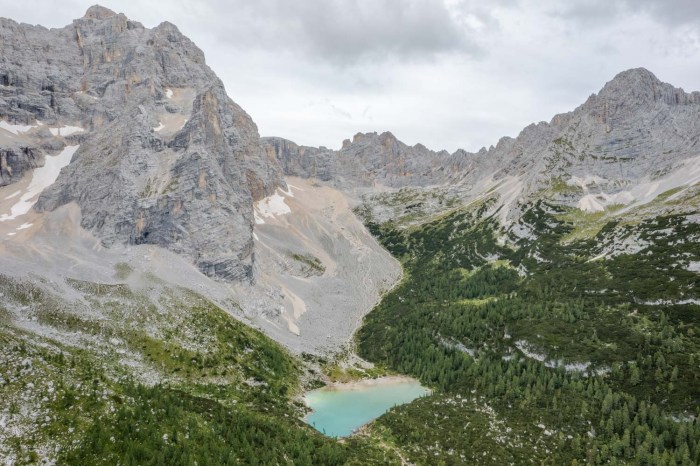 vue aerienne lac sorapis