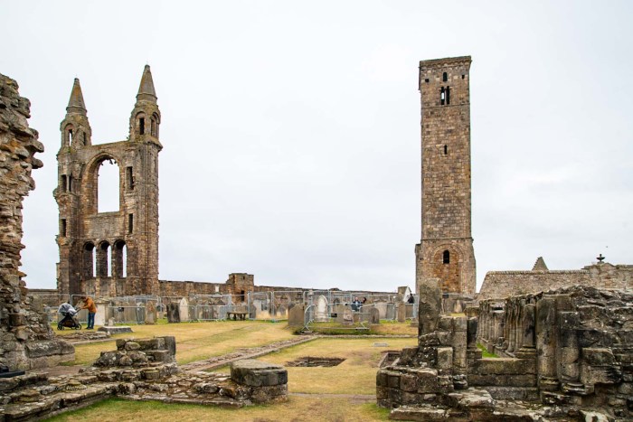 vestiges cathedrale saint andrews ecosse