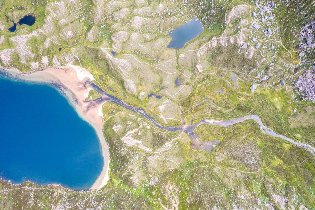 Vue drone loch ecosse