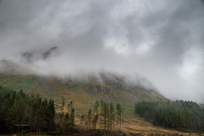 glen clova brume ecosse