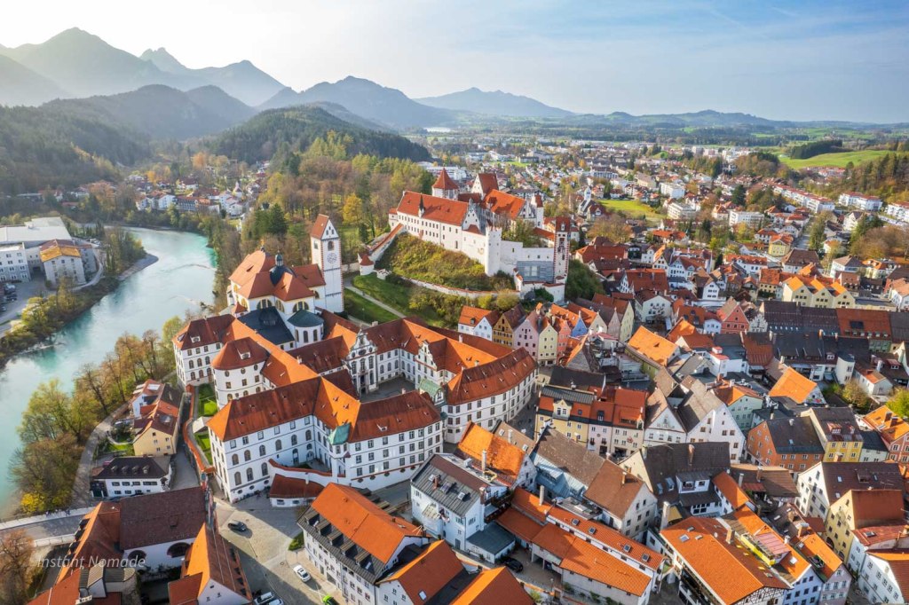 vue drone fussen baviere