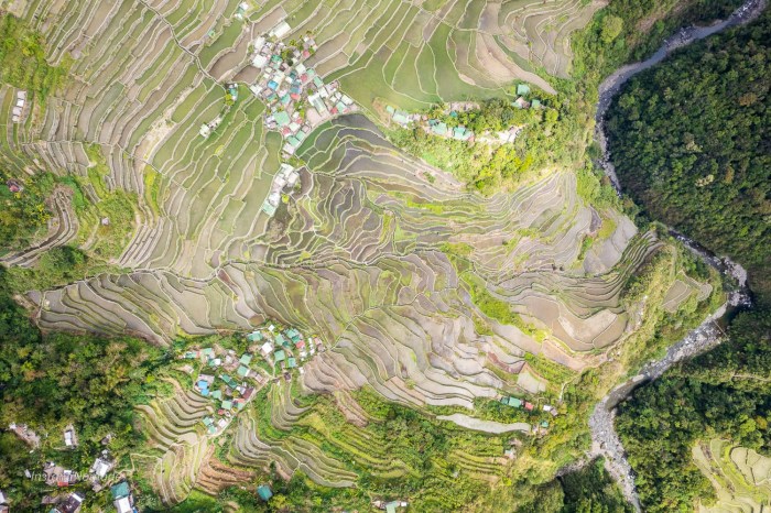 vue drone rizieres batad philippines