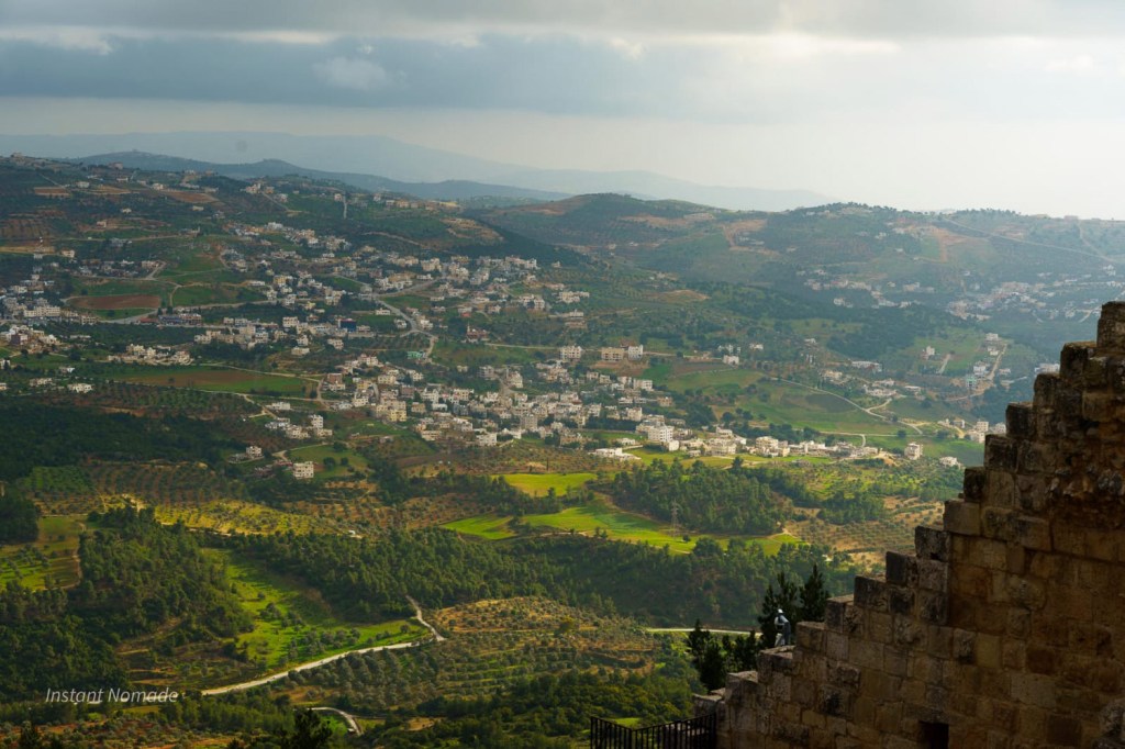 vue forteresse ajloun