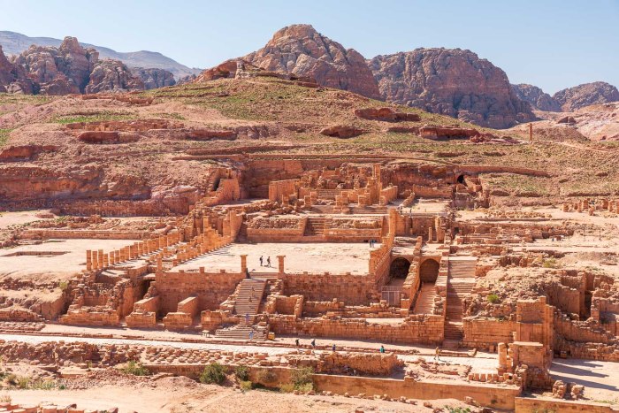 grand temple petra jordanie