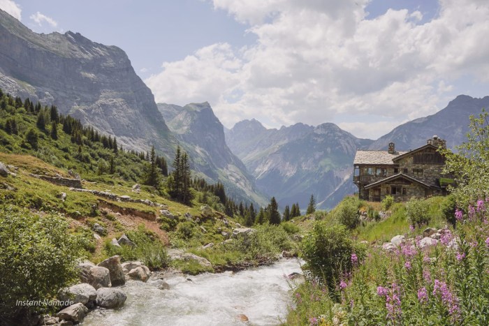 départ trek vanoise