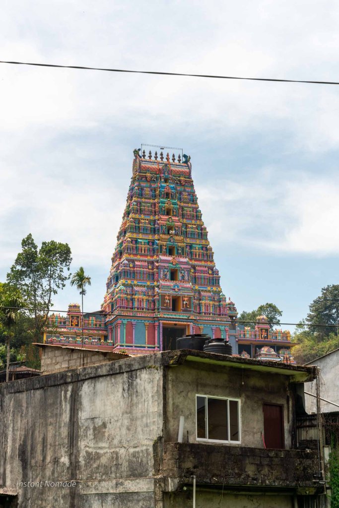 temple hindou dans une ville sri lanka