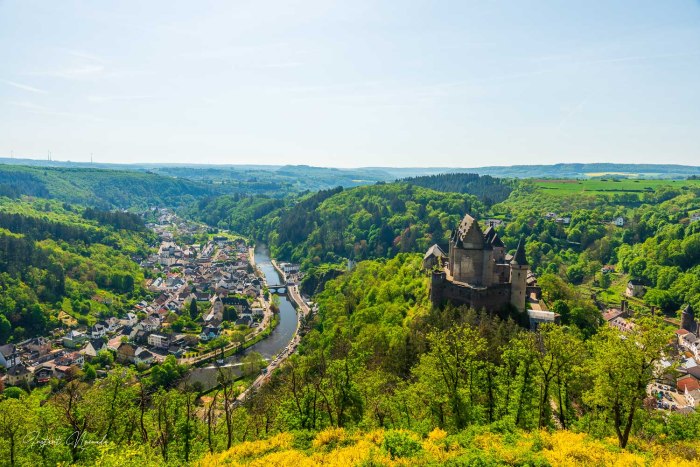 point de vue depuis le telesiege vianden luxembourg