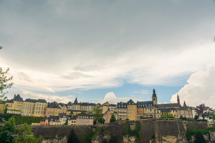 vue panoramique sur le chemin de la corniche luxembourg ville