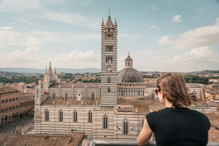 panorama campanile sienne