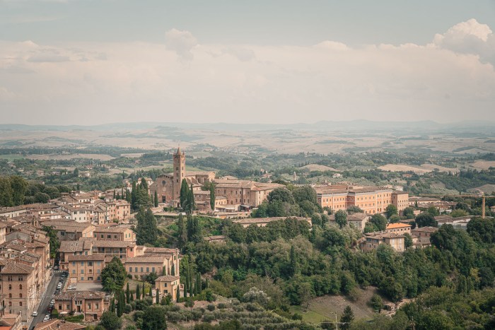 vue sur sienne italie toscane