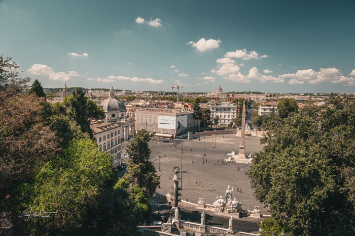 belvedere piazza de popolo rome