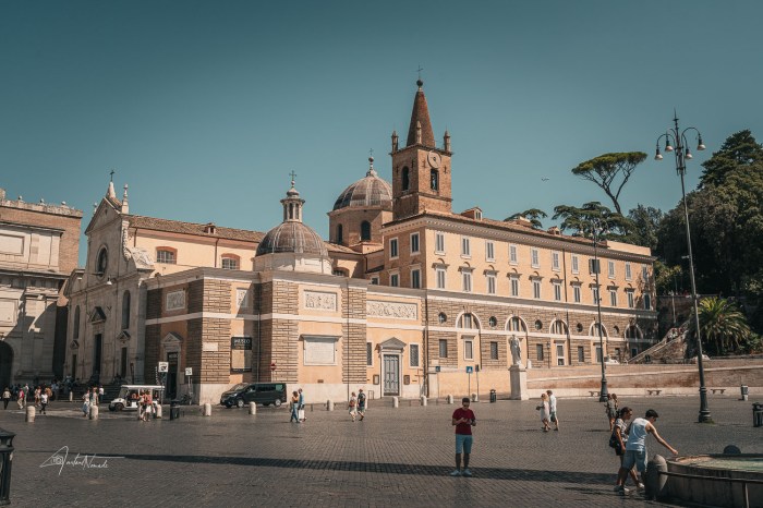 piazza de popolo rome italie