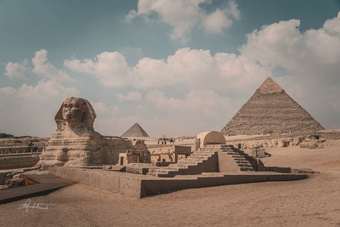 sphynx et pyramides de gizeh