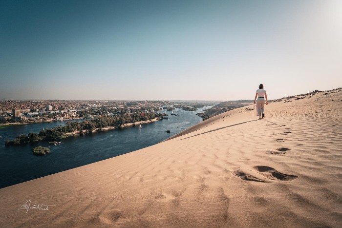 dune sable assouan egypte