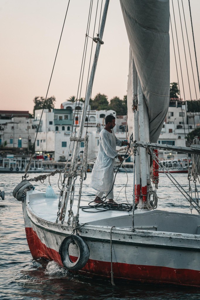 egyptien bateau assouan egypte
