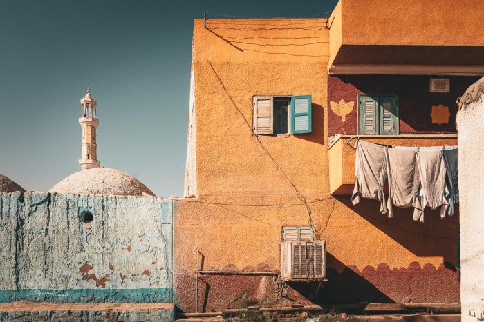 maisons rive ouest assouan egypte