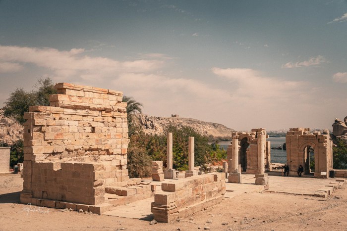 vestiges temple philae egypte
